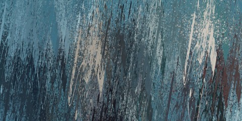 Backdrop material. Modern art. Canvas surface. Wall painting. Oil painting. Color texture. Handmade background. Painterly mix. 2d illustration. Wide brush. Colorful pattern.
