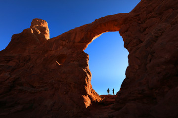 Arches national park large cove double arch - Powered by Adobe