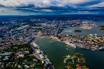 Helsinki aus der Vogelperspektive
