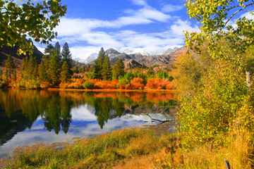 Autumn in eastern Sierra mountains