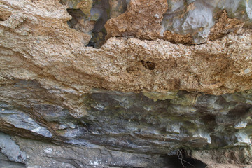 Cave wall/Surface of a cave/Stone surface/Stone background texture.