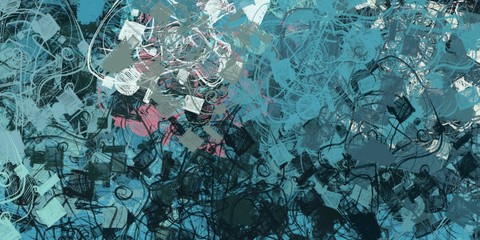 Modern art. Canvas surface. Colorful pattern. Painterly mix. Abstract. Backdrop material. Color texture. Oil painting. 2d illustration. Wide brush. Wall painting. 