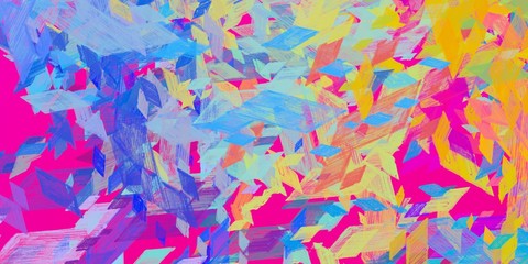 Abstract. Modern art. Handmade background. Painterly mix. Canvas surface. Colorful pattern. Oil painting. Wide brush. 2d illustration. Wall painting. Backdrop material. 