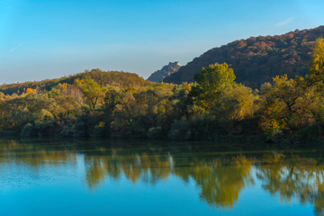 Fototapeta premium Landscape on the river