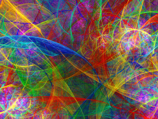 rainbow abstract fractal background 3d rendering illustration