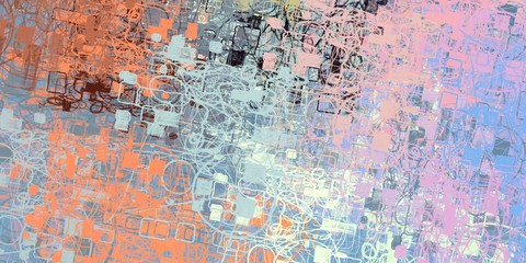 Obraz premium Wall painting. Abstract. Handmade background. Canvas surface. Wide brush. Painterly mix. Oil painting. Modern art. Colorful pattern. 2d illustration. Backdrop material. 