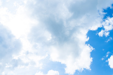 Beautyfull clouds in blue sky in summer day