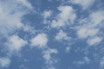 Blue Sky and Clouds Landscape