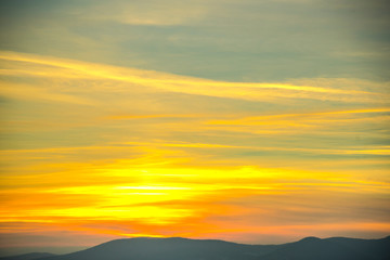Clouds at the sunset