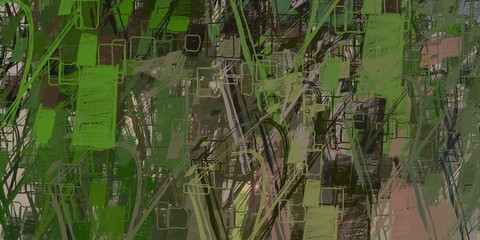 Wide brush. Color texture. Abstract. Canvas surface. Colorful pattern. Oil painting. Painterly mix. Backdrop material. Wall painting. 2d illustration. Handmade background. 