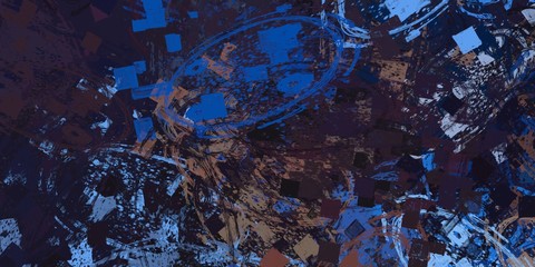 Oil painting. Handmade background. Canvas surface. Wall painting. Painterly mix. Wide brush. Colorful pattern. Color texture. Abstract. Modern art. 2d illustration. 