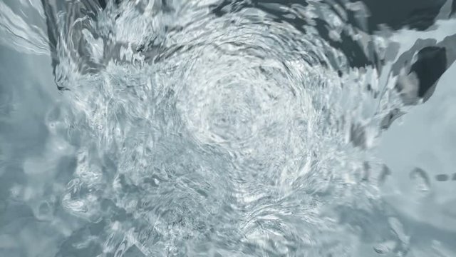 Water tunnel loop. 4K video