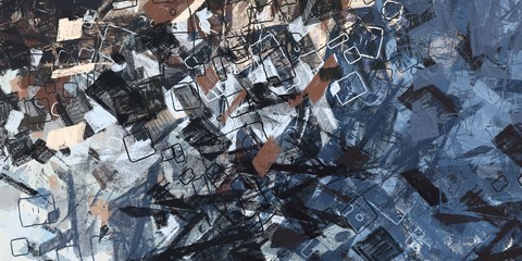 Wall painting. Abstract. Handmade background. Canvas surface. Wide brush. Colorful pattern. Modern art. Oil painting. 2d illustration. Painterly mix. Color texture. 