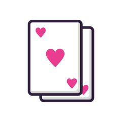 poker casino game cards icons