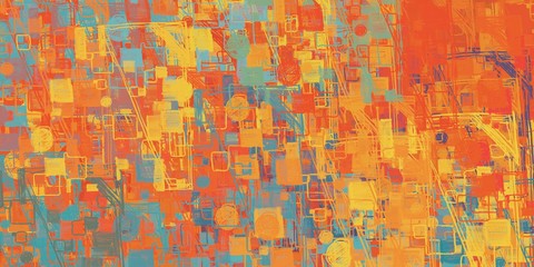 Canvas surface. Oil painting. Wall painting. Backdrop material. Wide brush. Colorful pattern. Color texture. Modern art. 2d illustration. Handmade background. Painterly mix. 