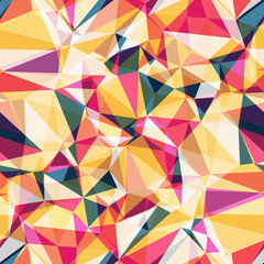 Fototapeta premium Overlapping Triangles Texture Seamless Repeat Vector Pattern. Abstract, Geometric, Detailed. Overlay. Generative Art.