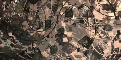 Colorful pattern. Canvas surface. Backdrop material. Handmade background. Modern art. Wide brush. Painterly mix. Oil painting. Abstract. Wall painting. 2d illustration. 