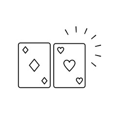 poker casino game cards icons