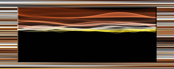 Abstract elegant wave panorama design with stripes