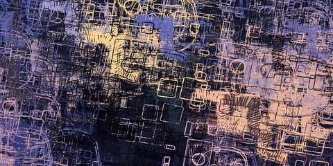 Colorful pattern. Canvas surface. Backdrop material. Handmade background. Modern art. Wide brush. Painterly mix. Oil painting. Abstract. Wall painting. 2d illustration. 