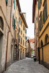 Fototapeta na wymiar Picturesque streets of Pisa city center