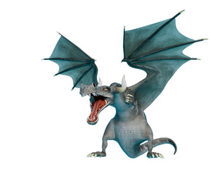 Fototapeta premium dragon cartoon attacking