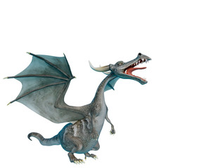 dragon cartoon is angry