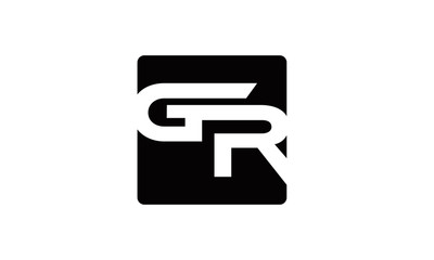 brand GR letter logo