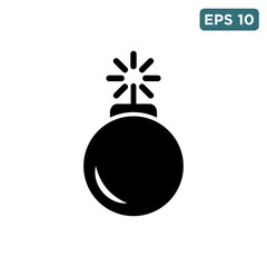 bomb icon vector