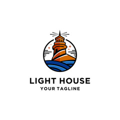 Lighthouse Logo Design Template