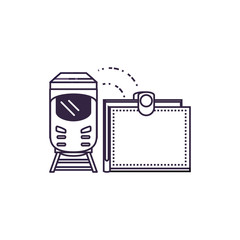 train travel vehicle with wallet
