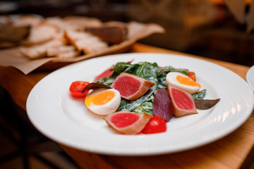 salad with tomatoes and olives