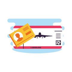 ticket flight and document id icons