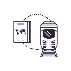 passport document travel with train