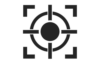 Target icon in modern design style