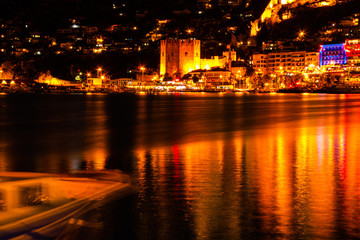 Fototapeta na wymiar alanya marina at night