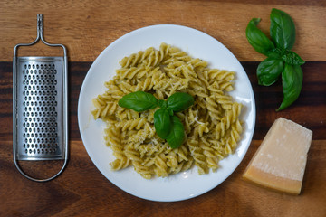 pasta with pesto
