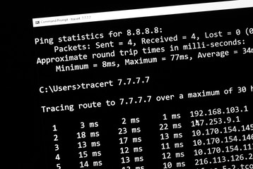 trace route network command