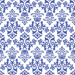 Blue shapes vector illustration pattern