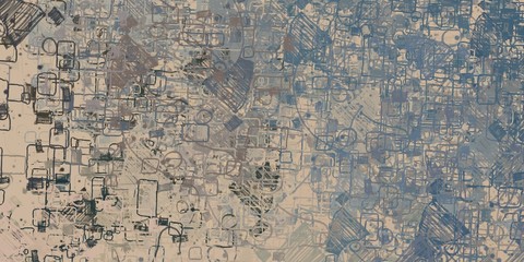 Obraz premium Handmade background. Oil painting. Colorful pattern. Modern art. Wall painting. Backdrop material. Canvas surface. Wide brush. Painterly mix. 2d illustration. Color texture. 