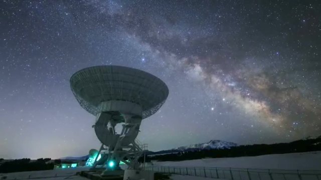 Radio telescope background