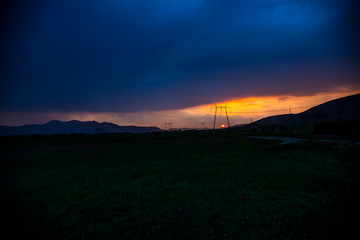 Storm clouds at the summer
