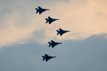 F15s flying in formation