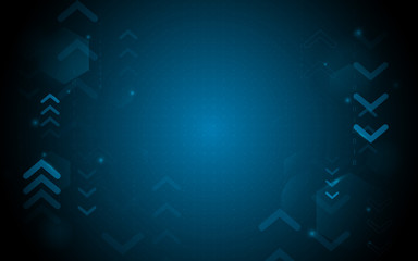 Abstract blue geometric shape with technology digital hi futuristic background