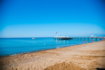 Ses Coastline in Antalya , Turkey