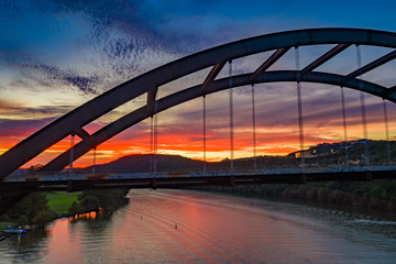 Fototapeta na wymiar Austin 360 bridge