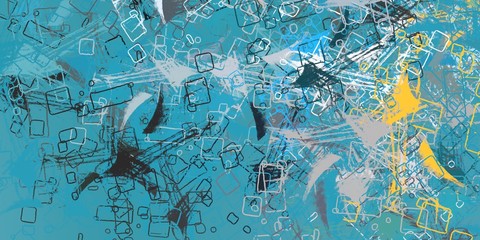 Handmade background. Colorful pattern. Backdrop material. Abstract. Wall painting. Color texture. Modern art. Wide brush. Canvas surface. Oil painting. 2d illustration. 