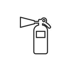 Fire extinguisher icon template color editable. Fire danger. Fire protection symbol vector sign isolated on white background. Simple logo vector illustration for graphic and web design.