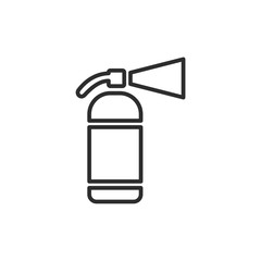 Fire extinguisher icon template color editable. Fire danger. Fire protection symbol vector sign isolated on white background. Simple logo vector illustration for graphic and web design.