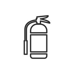 Fire extinguisher icon template color editable. Fire danger. Fire protection symbol vector sign isolated on white background. Simple logo vector illustration for graphic and web design.